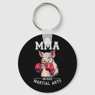 Sterke MMA Varken - Thaise bokskooi vechten Sleutelhanger