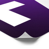 Sterke moed Hoop geloof - Inspirerend Paars Poster (Hoek)