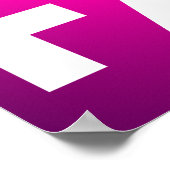 Sterke moed Hoop geloof - Inspirerend roze Poster (Hoek)