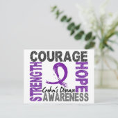 Sterke moed hoop ziekte van Crohn Briefkaart (Staand voorkant)