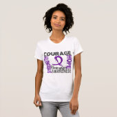 Sterke Moed Hope Fibromyalgia T-shirt (Voorkant volledig)