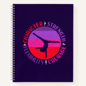 Sterke moed voor meisjes Gymnastiek Notitieboek (Voorkant)