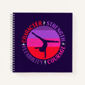 Sterke moed voor meisjes Gymnastiek Notitieboek (Voorkant)