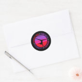 Sterke moed voor meisjes Gymnastiek Ronde Sticker (Envelop)