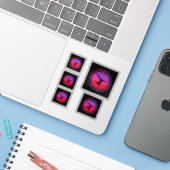 Sterke moed voor meisjes Gymnastiek Sticker (Laptop met iPhone)