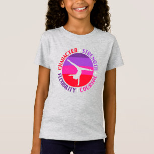 Sterke moed voor meisjes Gymnastiek T-shirt