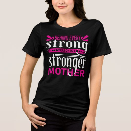 Sterke Moeder Best Tri-Blend Shirt (Voorkant)