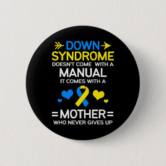 Sterke moeder van Down Syndroom bewustzijn moeder Ronde Button 5,7 Cm