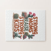 Sterke moeders voeden sterke kinderen op legpuzzel (Horizontaal)