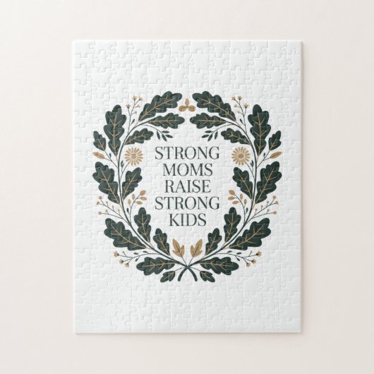 Sterke moeders voeden sterke kinderen op legpuzzel (Verticaal)
