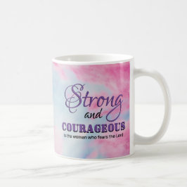 STERKE & MOEDIGE Christelijke Vrouw Gepersonalisee Koffiemok