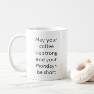 Sterke Mok van koffie met korte maanden dolfijn