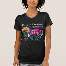 Sterke mooie Abstracte grillige paardenschilderkun T-shirt