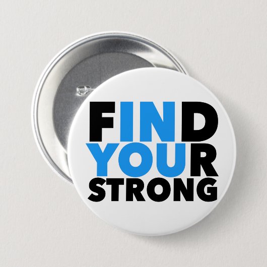 Sterke Motivatie Button van het Citaat (Voorkant /achterkant)