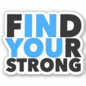 Sterke Motivatie Sticker van het Citaat (Voorkant)