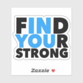 Sterke Motivatie Sticker van het Citaat (Vel)