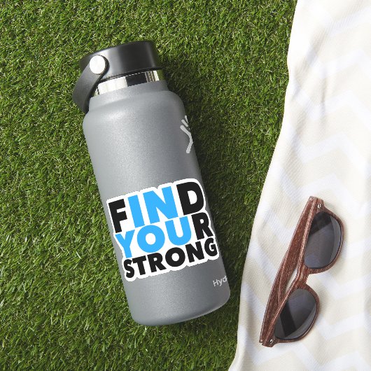 Sterke Motivatie Sticker van het Citaat (HydroFlask Insitu)