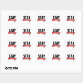 Sterke Motivatie typografie Ronde Sticker (Vel)