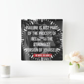 Sterke Motivatie versie van uw eigen werkplan Vierkante Klok (Huis)