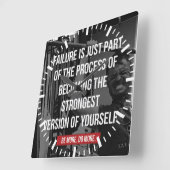 Sterke Motivatie versie van uw eigen werkplan Vierkante Klok (Hoek)