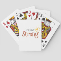 sterke #naam kinderkanker Deck of Cards