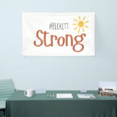 sterke #naam kinderkanker Indoor Banner Sign (Beurs)
