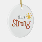 sterke #naam kinderkanker Ornament Vakantie (Rechts)