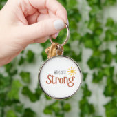 Sterke #Naam Kinderkanker Sleutelhanger Gift (Hand)
