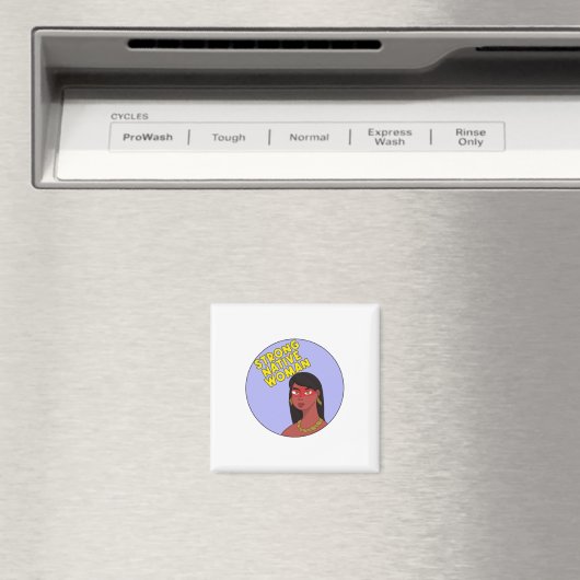 Sterke Native Woman Magneet (Insitu (Vaatwasser))