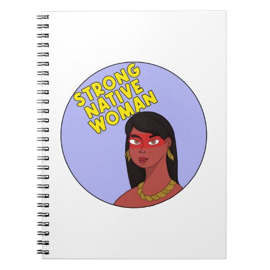 Sterke Native Woman Notitieboek (Voorkant)
