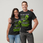 Sterke non Hodgkin lymfoom Lime Green ribbon T-shirt (Unisex)