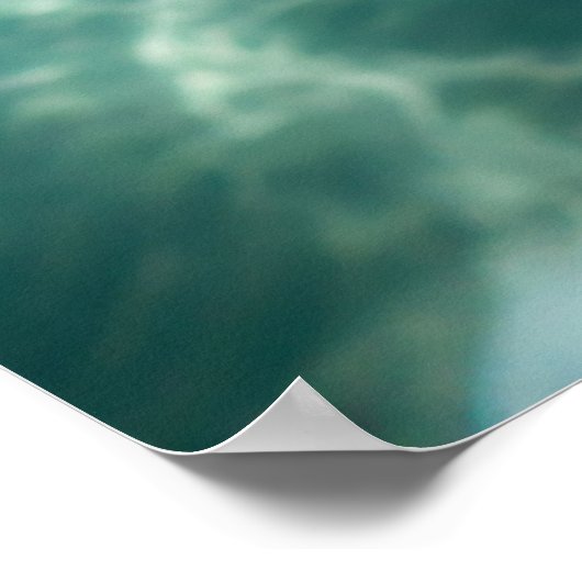 Sterke oceaangolf Inspirerend Poster (Hoek)