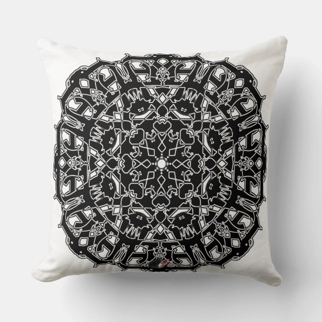 Sterke Octa Glyph Pillow Kussen (Voorkant)