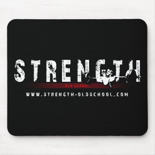Sterke Oldschool Mousepad Muismat (Voorkant)