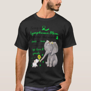 Sterke olifant Lymphoma mama tweemaal de liefde T-shirt