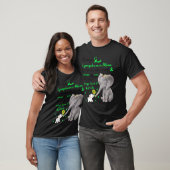 Sterke olifant Lymphoma mama tweemaal de liefde T-shirt (Unisex)