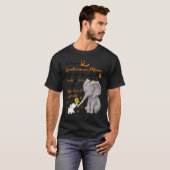 Sterke olifantenleukemie mama tweemaal de liefde t-shirt (Voorkant volledig)