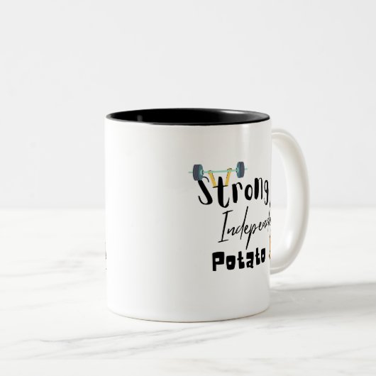 Sterke onafhankelijke aardappel Mok (Voorkant rechts)