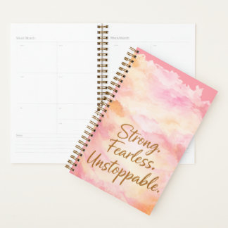 Sterke Onverschrokken Onstuitbare Motivatie dagboe Planner