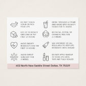 Sterke oplichting na Kaart van de zorginstructie (Achterkant)