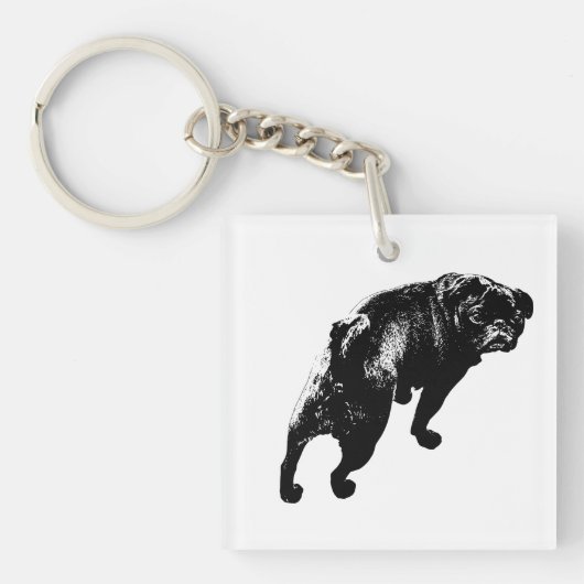 Sterke opwaartse trend, moderne attitude sleutelhanger (Voorkant)