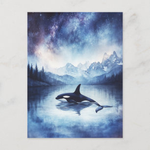 Sterke Orka Walvis Berg Meer Briefkaart