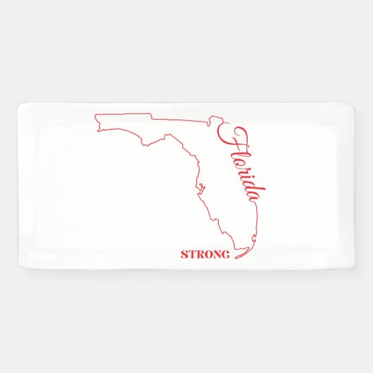 sterke orkaan van florida spandoek (Horizontaal)