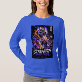 Sterke Over Angst Tijger Grafische T-Shirt