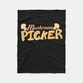 Sterke paddenstoelkiezer fleece deken (Voorkant)