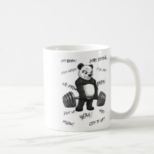 Sterke Panda Deadlift Shirt Man Bodybuilder Beer P Koffiemok
