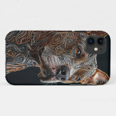 Sterke Pitbull hond Case-Mate iPhone Case (Achterkant (horizontaal))
