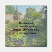 Sterke Relaties zijn Flexible Schattige Quote Magneet (Voorkant)