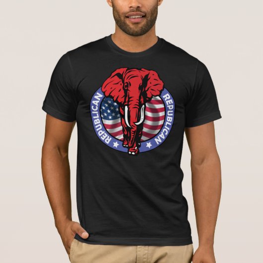 Sterke republikeinse olifant t-shirt (Voorkant)