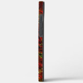 Sterke rode roodhuid over onbewerkt grijs Case-Mate iPhone case (Achterkant / Links)